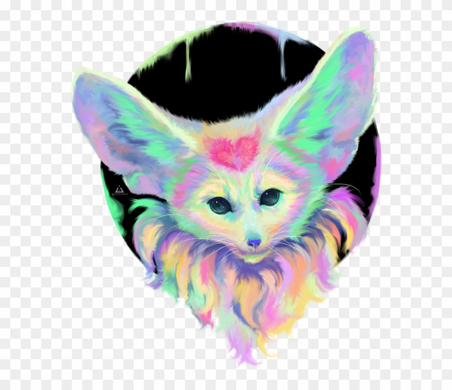 A Portrait Of A Fennec Fox, With The Typical Huge Ears - Fennec Fox Clipart