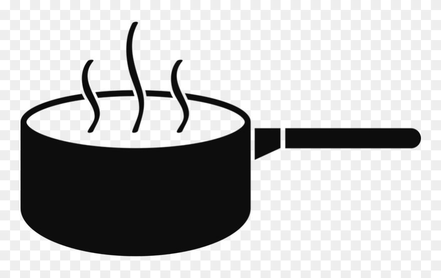 Sauce Pan - Boiling Pot Icon Clipart