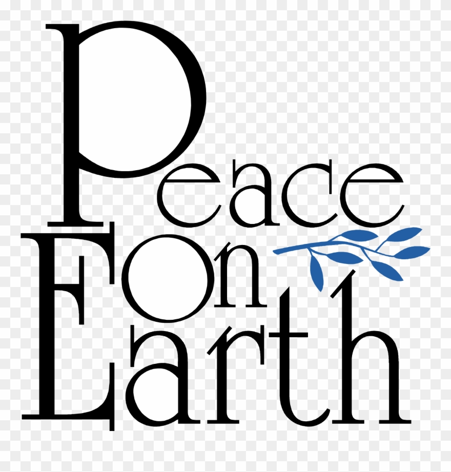 Logo Transparent Svg Vector - Words Peace On Earth Clipart