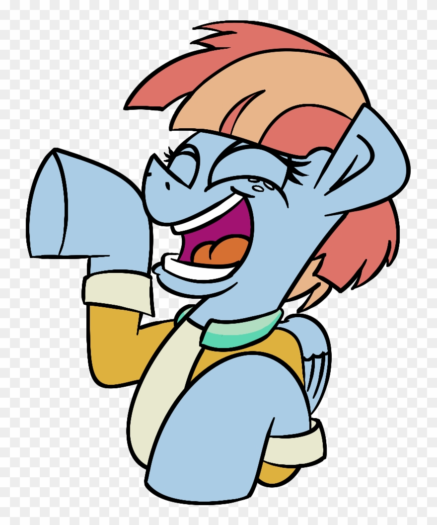 Cowsrtasty, Laughing, Pony, Safe, Simple Background, - Cartoon Clipart