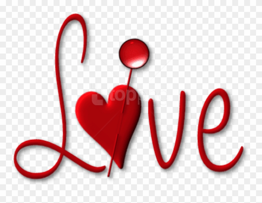 Free Png Download Red Love With Heart Png Images Background - Png Format Love Png Text Clipart