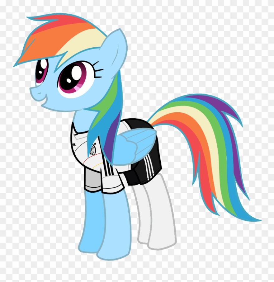 Isegrim87, Clothes, Edit, Football, Germany, Rainbow - My Little Pony Rainbow Dash Sport Clipart