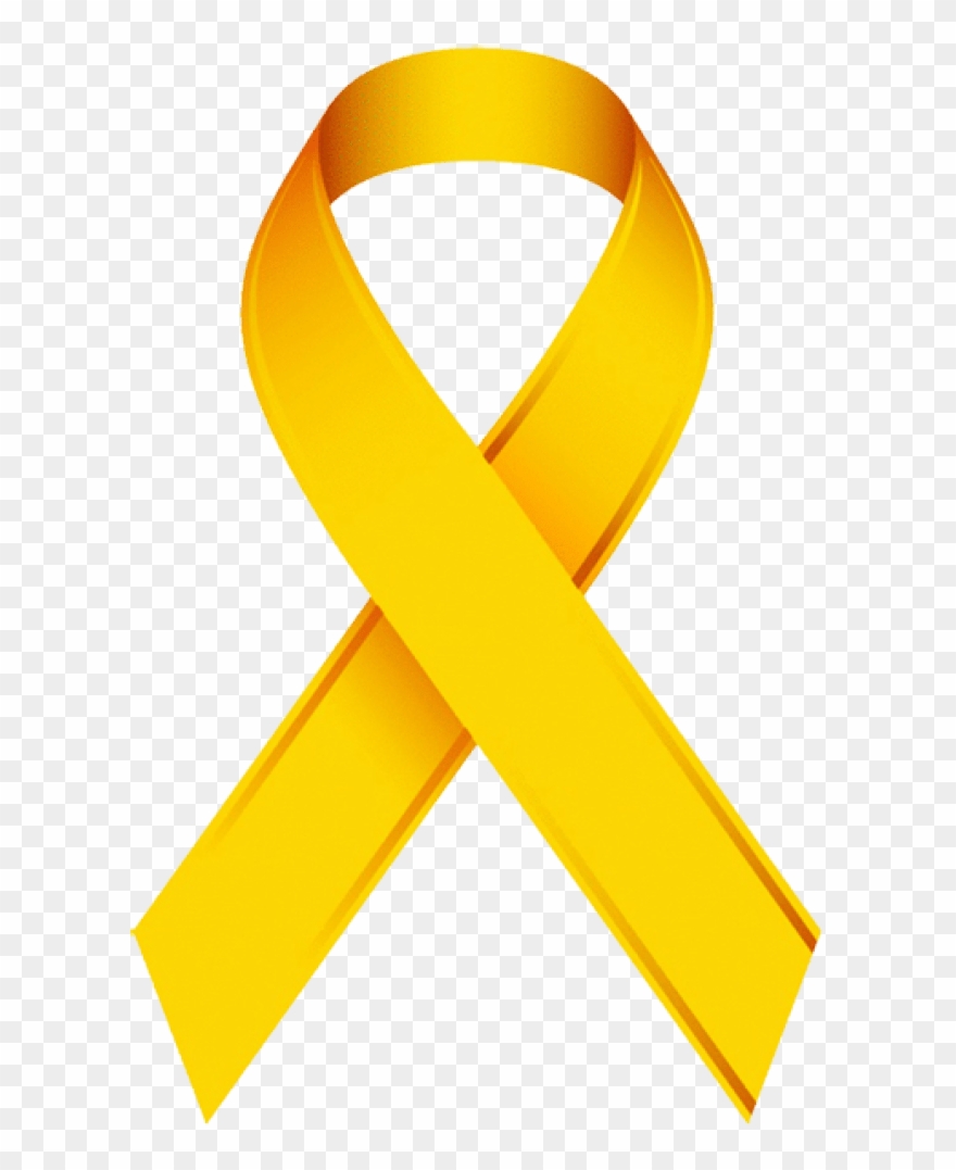 Yellow Ribbon Pediatric Cancer Clipart