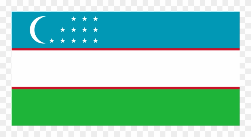 Download Svg Download Png - Uzbekistan Flag Vector Clipart
