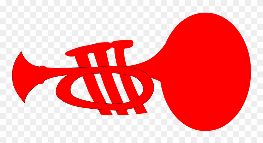 Trumpet,red,musical Instrument,classical Music,horn,free - Trumpet Clipart