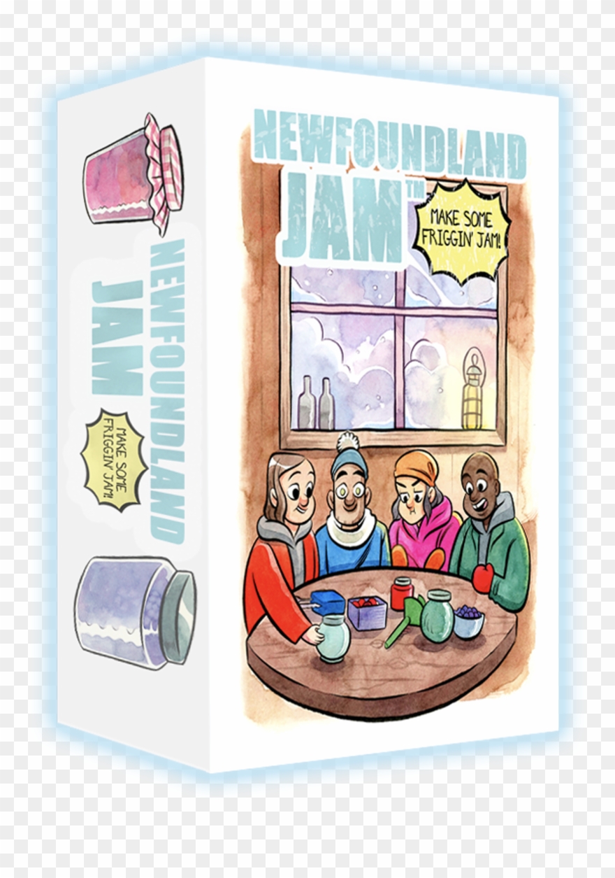 Newfoundland Jam Box Mockup With Glow Clipart