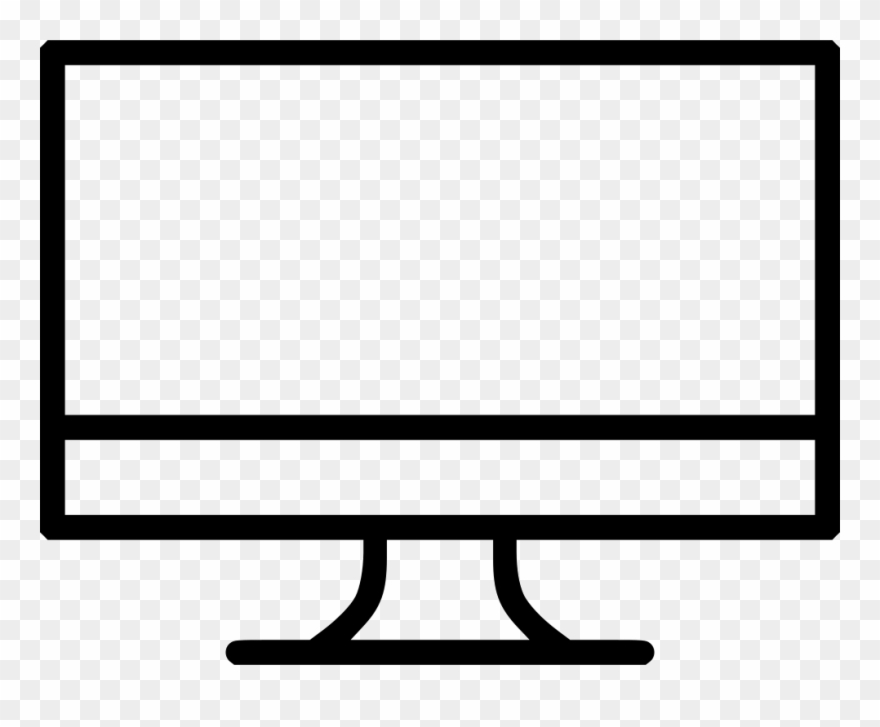 Device Desktop Computer Screen Monitor Comments - Outline Of A Computer Clipart