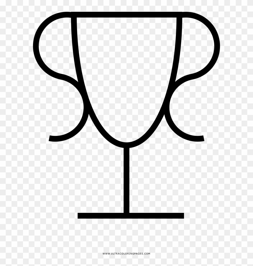 Trophy Coloring Page Clipart