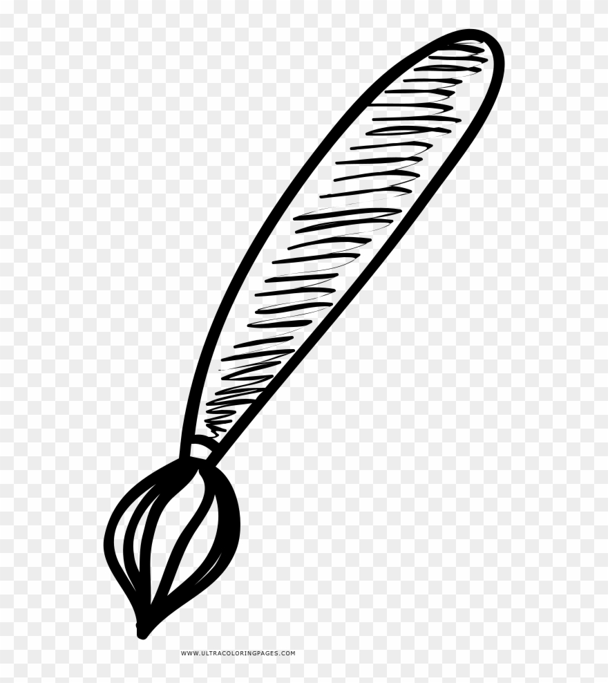 Paint Brush Coloring Page - Drawing Clipart