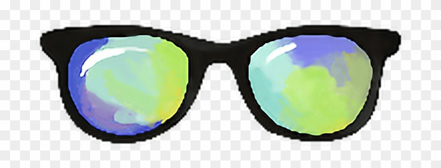 Svg Freeuse Download Summer Sunglasses Rainbow Hipsterstyle - Reflection Clipart