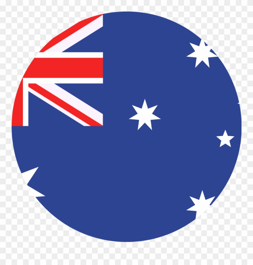 Australian Flag Round Clipart