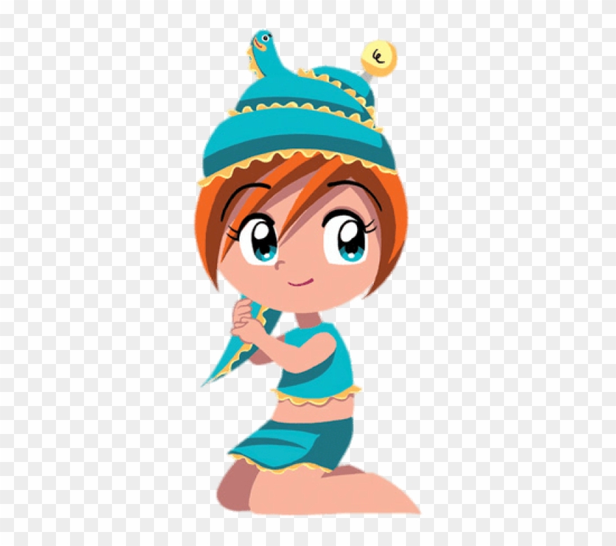 Sea Princess Elektra Sitting - Cartoon Clipart