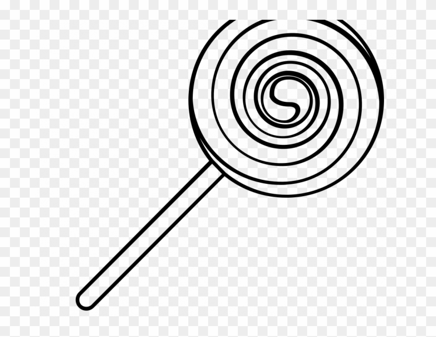 Good Lollipop Clipart Black And White Page 2 Ideas - Line Art - Png Download
