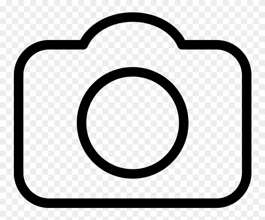 Camera Line Icon - Photograph Clipart
