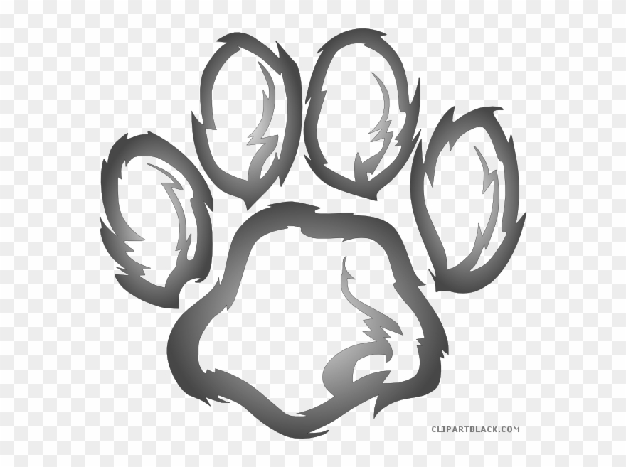 Lion Prints Clipartblack Com Animal Free Images Ⓒ - Transparent Background Tiger Paw Png