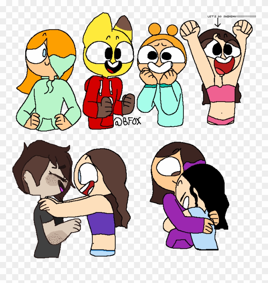 Lets Go Swimming - Cartoon Clipart