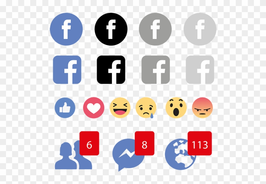 Svg Transparent Download Facebook Icon Logo Social - Fb Emoji Icon Png Clipart
