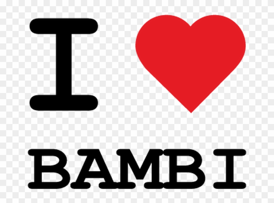 T-shirt I Love Bambi - Love Music Logo Png Clipart
