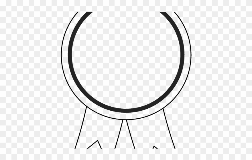 Winner Ribbon Clipart Outline - Circle - Png Download