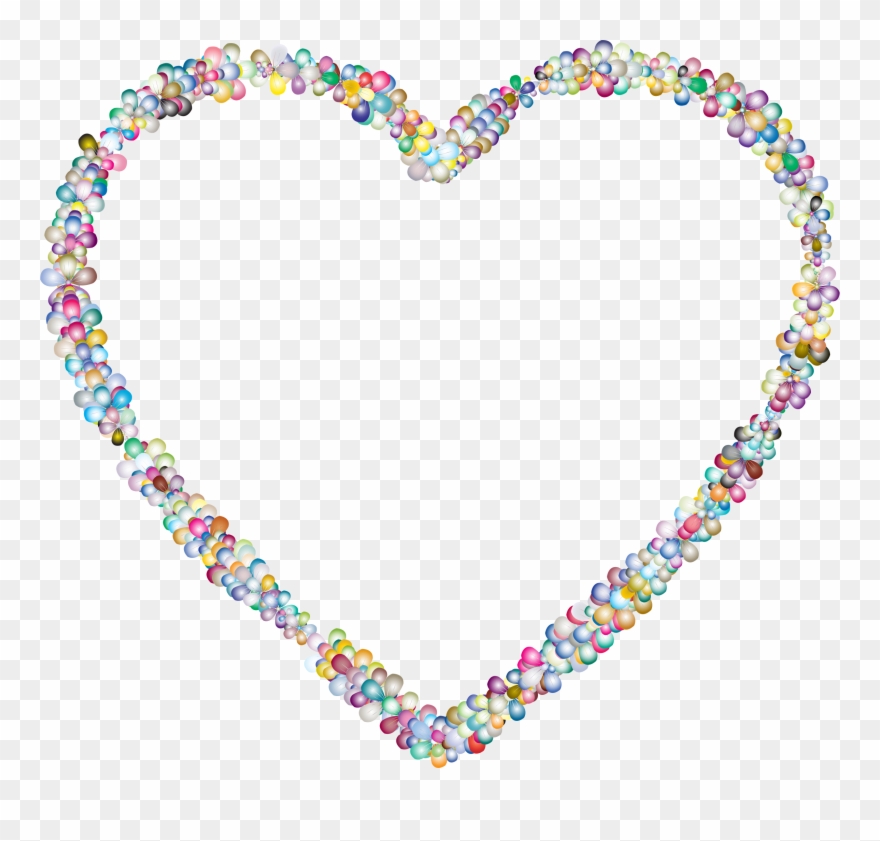 This Free Icons Png Design Of Prismatic Floral Heart - Icon Clipart