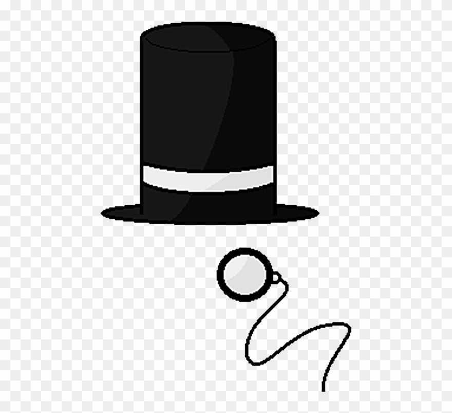 Monocle Top Hat Png Photo - Top Hat Png Clipart
