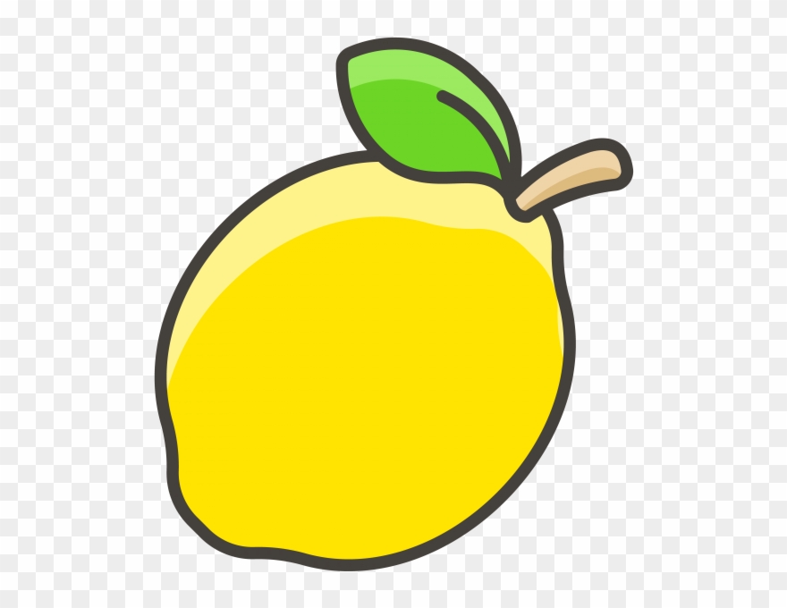 Lemon Emoji Icon Clipart (4226723) PinClipart
