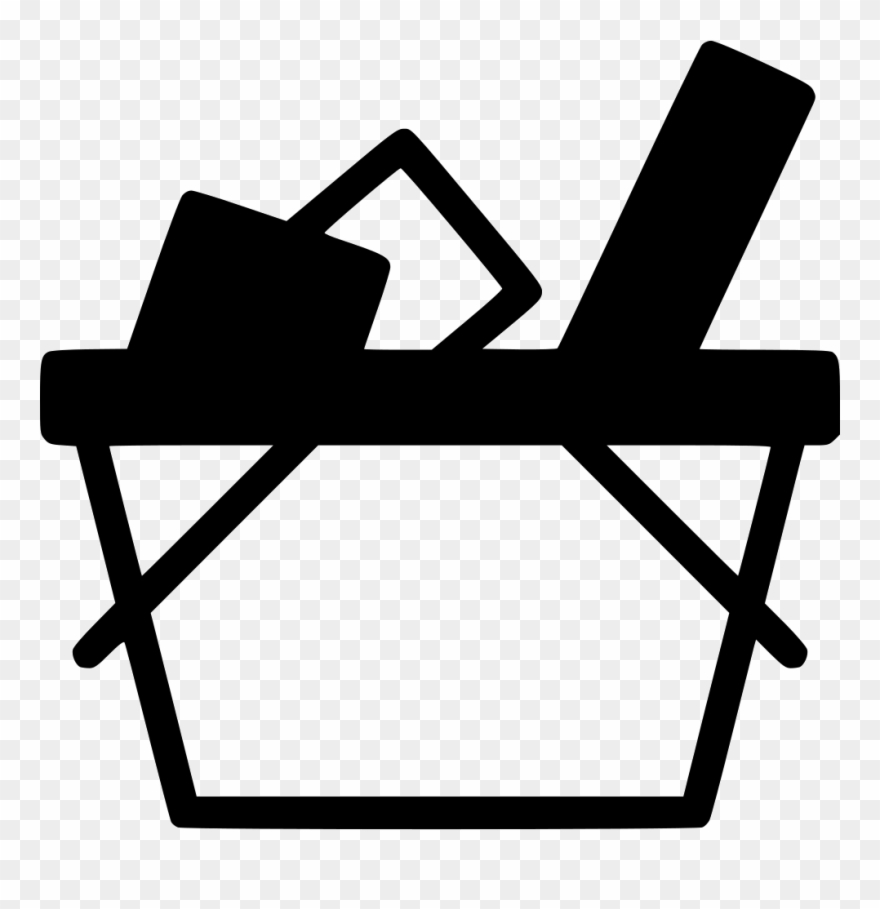 Png File Svg - Basket Of Goods Icon Clipart