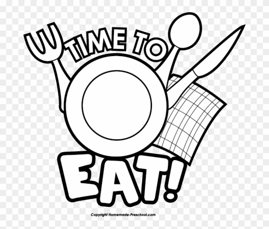 Bbq Clipart Free - Food Clipart Black And White Png Transparent Png