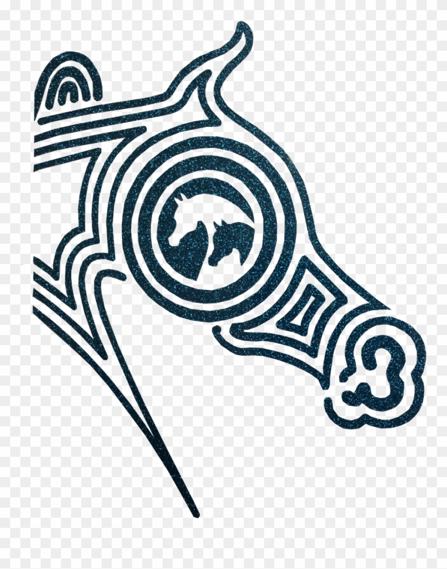 Arabian Half Maze Horse Head-tq Glitter Arabian Horse Clipart