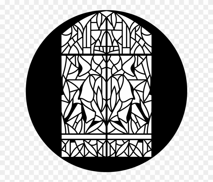 Window Stained Glass - Stained Glass Complete Gobo Clipart