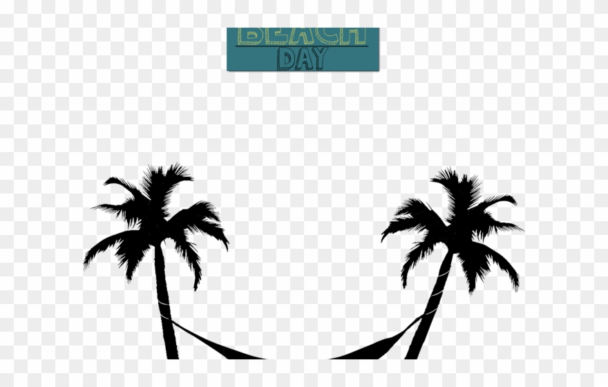 Palm Tree Clipart Hammock - Png Download