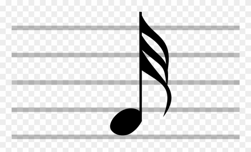 Svg , Png Download - 30 Second Music Note Clipart