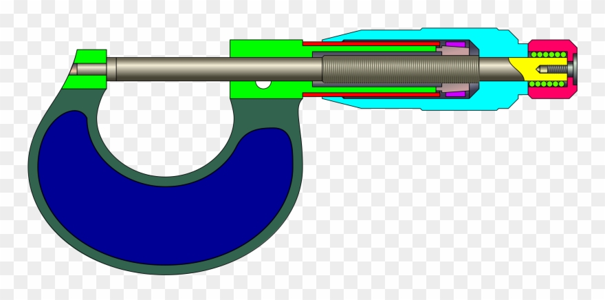 Micrómetro A01 - Micrometer Clipart