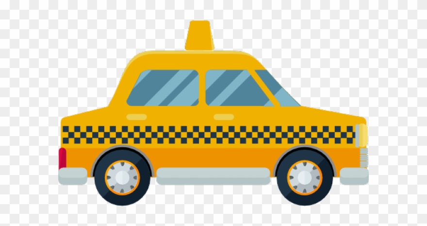 Taxi Clipart Transportation - Taxicab - Png Download