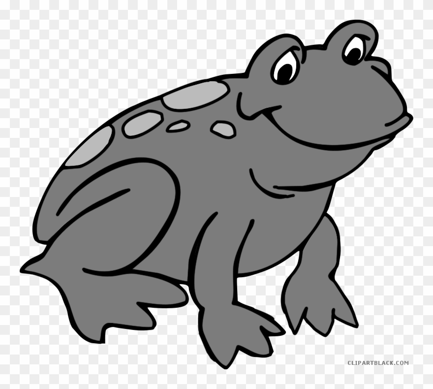 Frog Page Of Clipartblack Com Free Black Ⓒ - Transparent Frog Clipart - Png Download