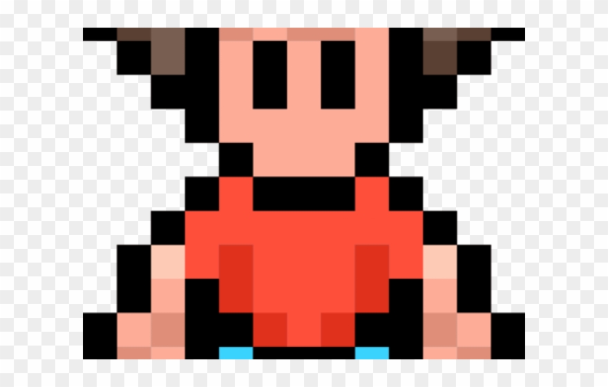8 Bit Clipart Pixelated - 8 Bit Pixel Character - Png Download