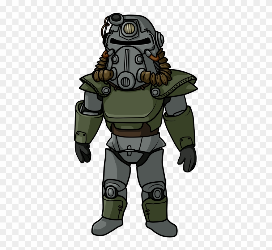 Fallout 4 Power Armor Png - Draw T 51 Power Armor Clipart
