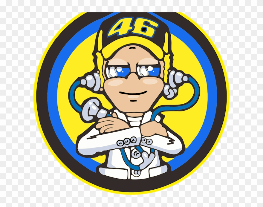 Valentino Rossi Logo Png - Vr46 The Doctor Clipart