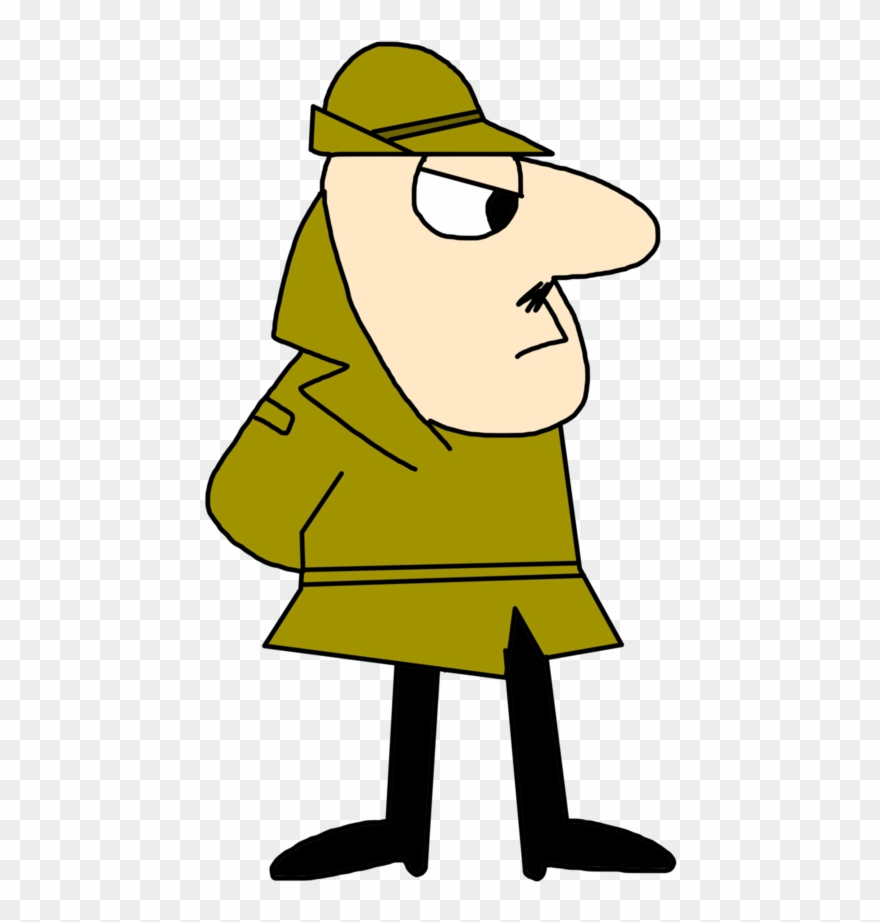 The Inspector By - Cartoon Clipart