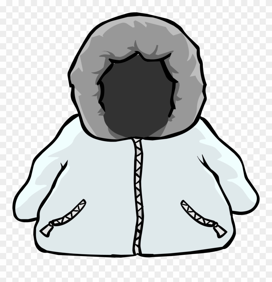 White Parka Icon - Club Penguin Clipart