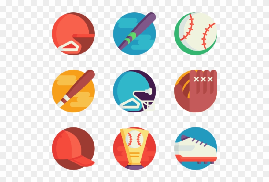 Baseball - Icon Application Vector Clipart