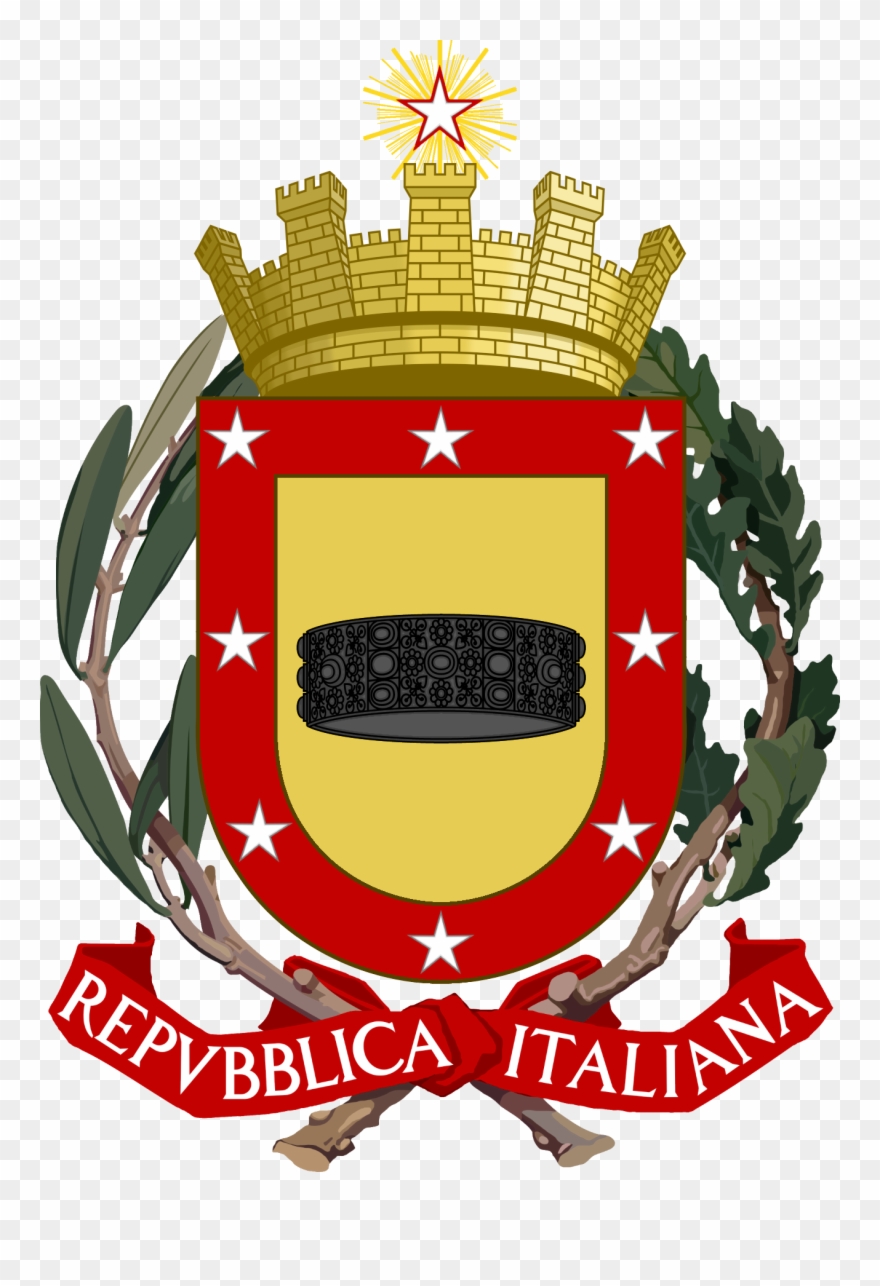 Actually Heraldic Coat Of Arms Of Italy - Emblem Of Italy Clipart
