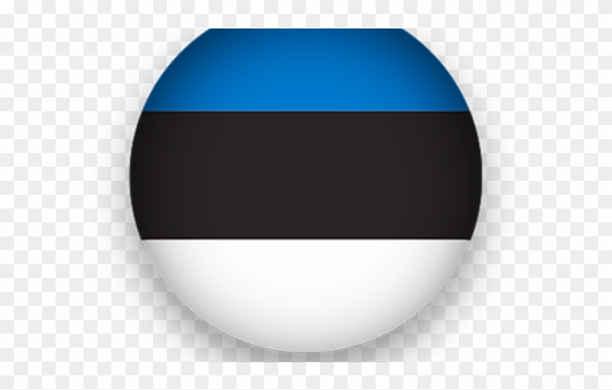 Estonia Flag Clipart Transparent Background - Circle - Png Download