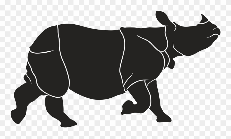 Indian Rhinoceros Clipart