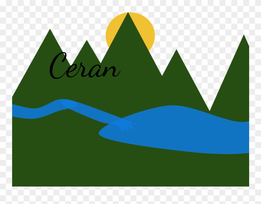 Mountain Sunset - Art & Craft Clipart