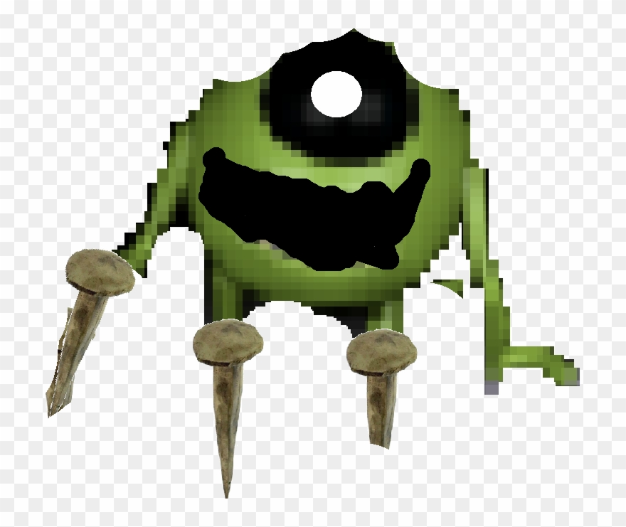 Nightmare Mike Wasowski - Five Nights At Treasure Island Mike Wazowski Clipart