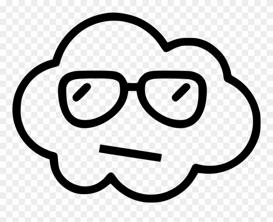 Cloud Guy Face - Cloud With Smiley Face Clipart