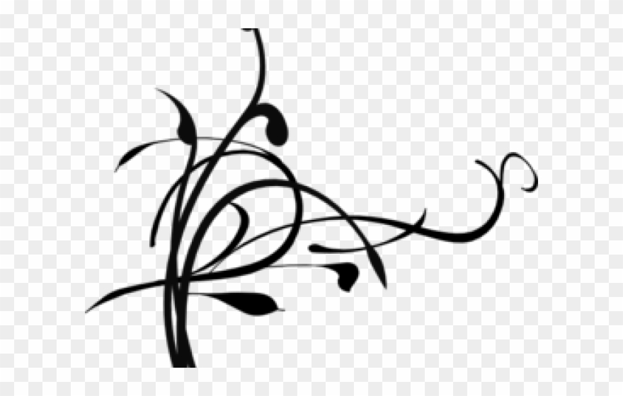 Mockingbird Clipart - Curved Leaves On A Branch Clipart - Png Download