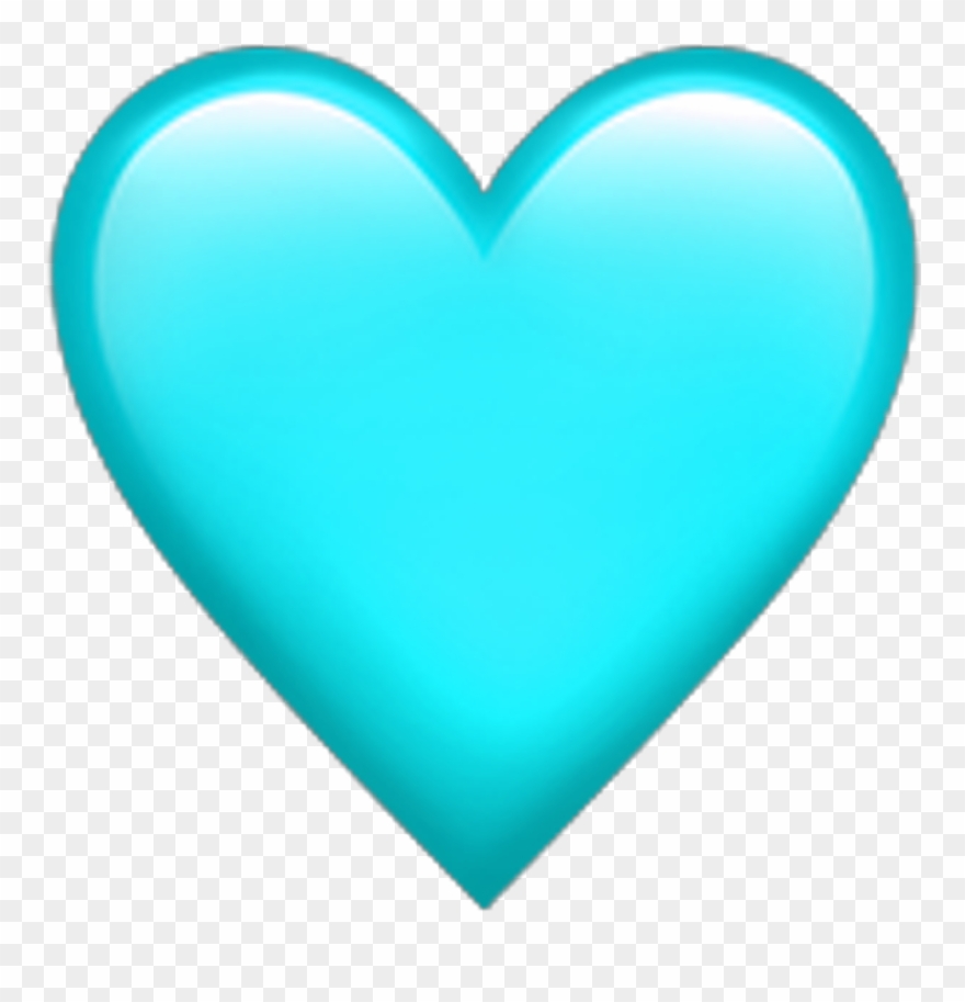 Teal Heart Emoji Transparentbackground Teal Heart Emoji - Heart Emoji Transparent Background Clipart
