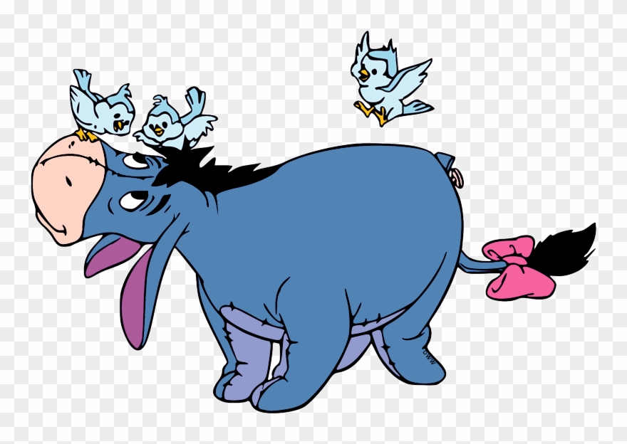 Eeyore, Bird Eeyore, Birds - Eeyore Clipart